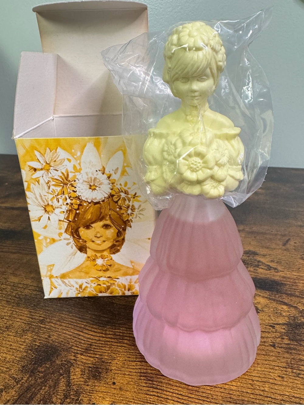 Avon ROSES, ROSES Garden Girl Pink & Cream Floral Lady Bottle